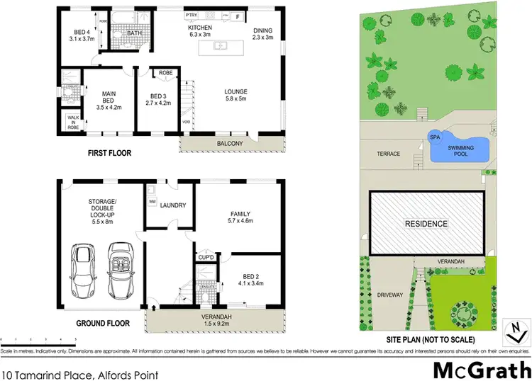 Floorplan of Homely house listing, 10 Tamarind Place, Alfords Point NSW 2234