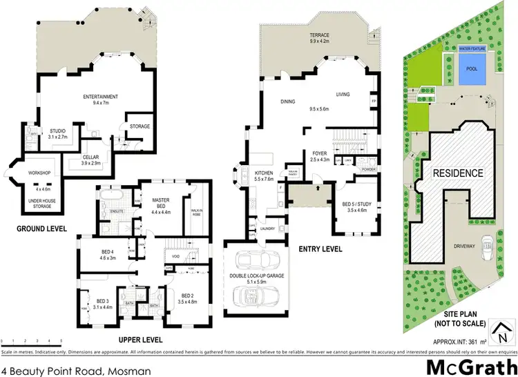 Floorplan of Homely house listing, 4 Beauty Point Road, Mosman NSW 2088