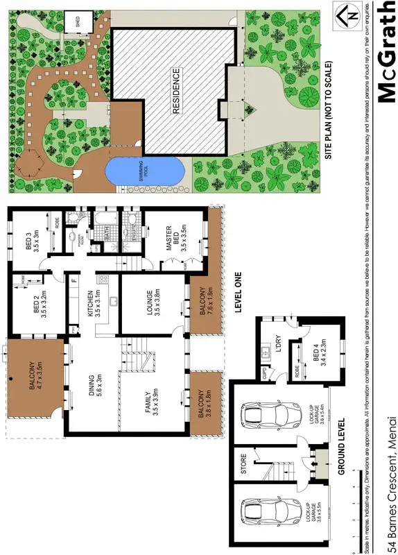 Floorplan of Homely house listing, 54 Barnes Crescent, Menai NSW 2234