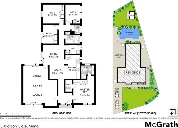 Floorplan of Homely house listing, 5 Jackson Close, Menai NSW 2234