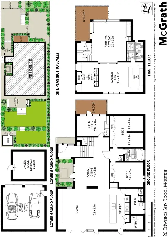 Floorplan of Homely house listing, 20 Edwards Bay Road, Mosman NSW 2088