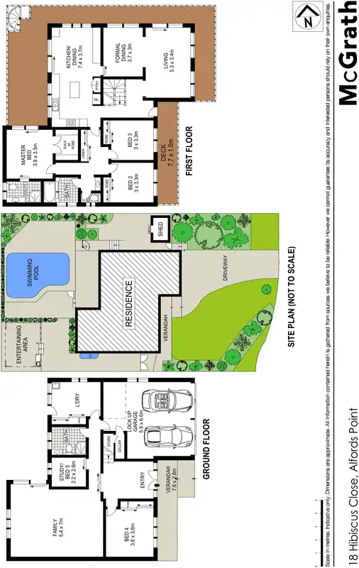 Floorplan of Homely house listing, 18 Hibiscus Close, Alfords Point NSW 2234