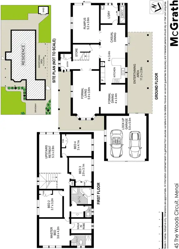 Floorplan of Homely house listing, 45 The Woods Circuit, Menai NSW 2234