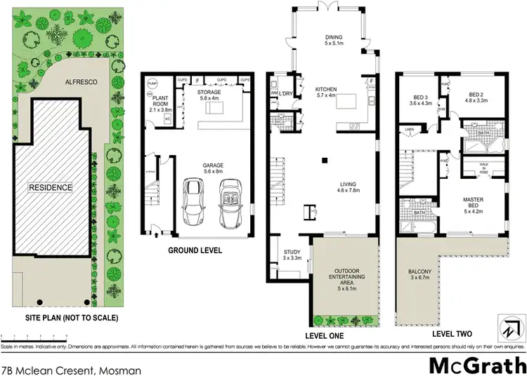 Floorplan of Homely apartment listing, 7B McLean Crescent, Mosman NSW 2088