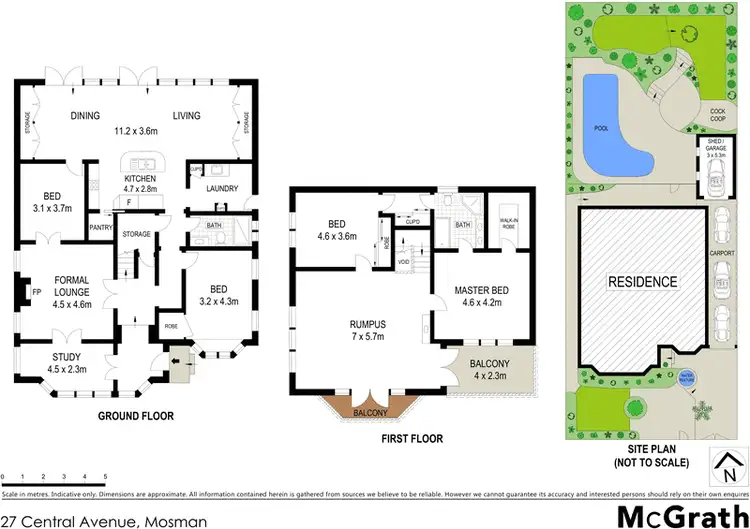 Floorplan of Homely house listing, 27 Central Avenue, Mosman NSW 2088
