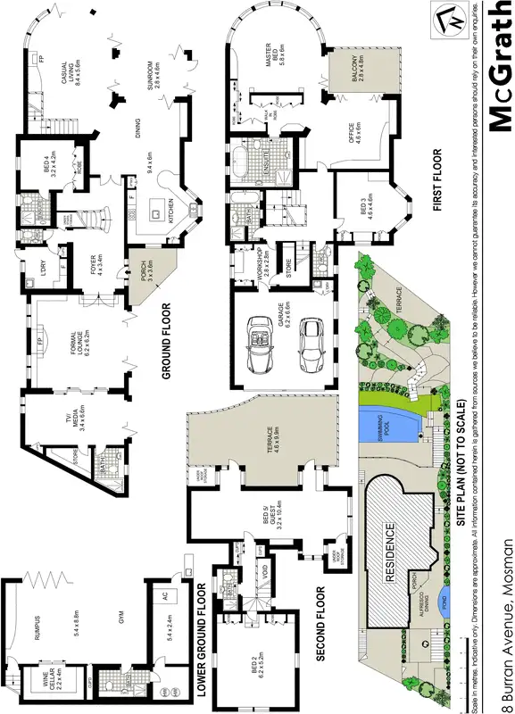 Floorplan of Homely house listing, 8 Burran Avenue, Mosman NSW 2088