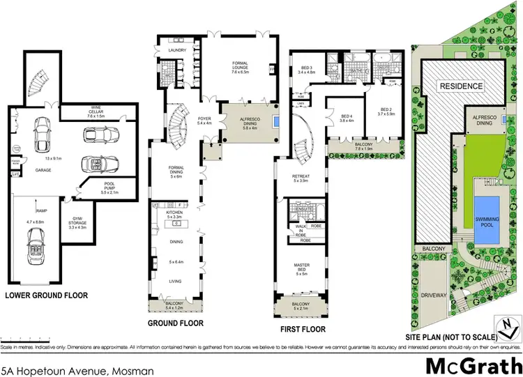 Floorplan of Homely house listing, 5A Hopetoun Avenue, Mosman NSW 2088