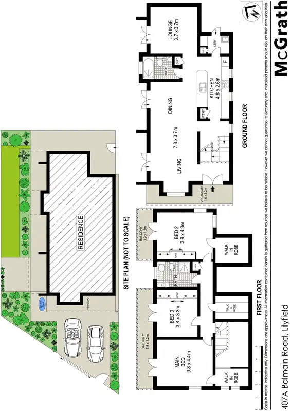Floorplan of Homely house listing, 407A Balmain Road, Lilyfield NSW 2040