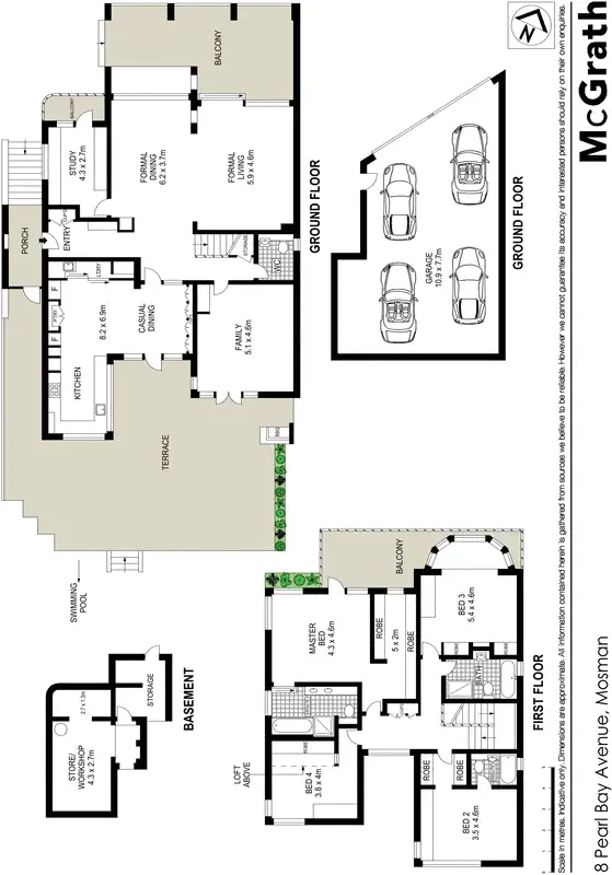 Floorplan of Homely house listing, 8 Pearl Bay Avenue, Mosman NSW 2088