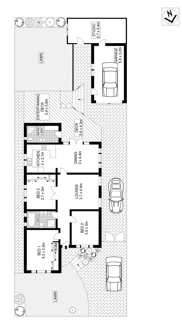 Floorplan of Homely house listing, 10 Hansen Avenue, Earlwood NSW 2206