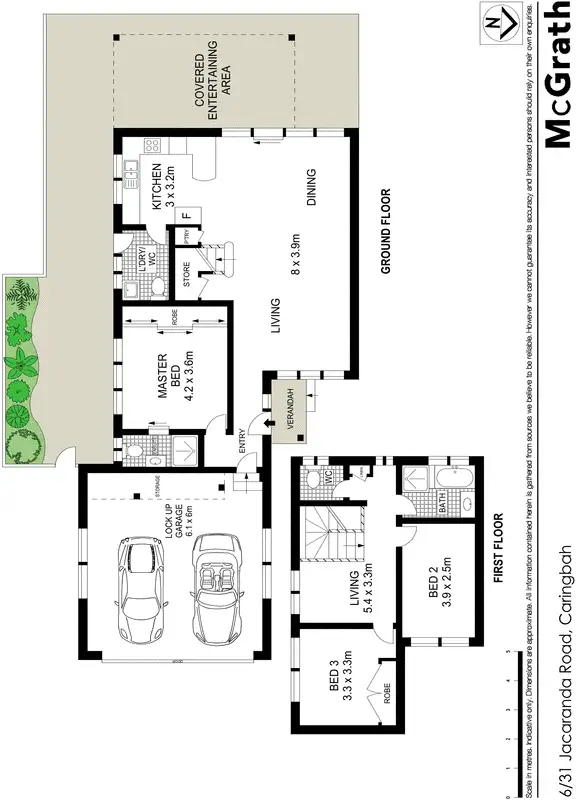 Floorplan of Homely townhouse listing, 6/31 Jacaranda Road, Caringbah NSW 2229