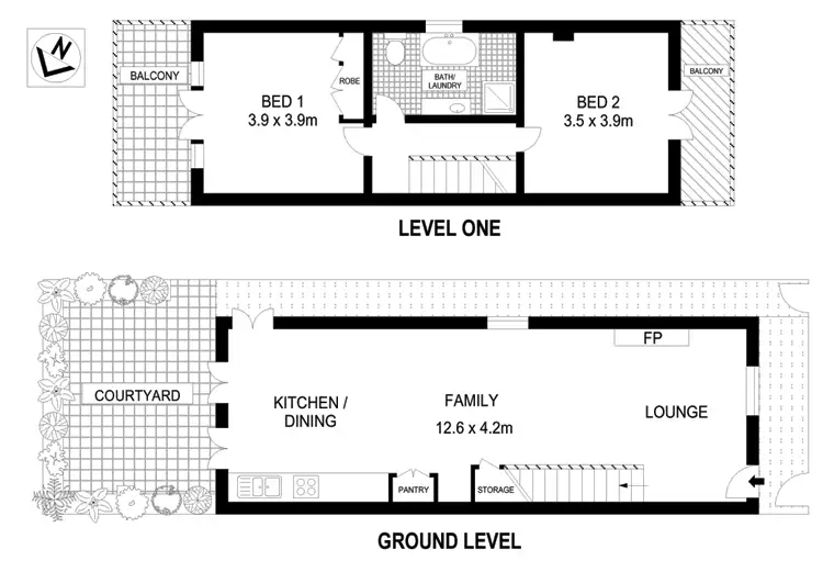 Floorplan of Homely house listing, 140 Denison Street, Newtown NSW 2042