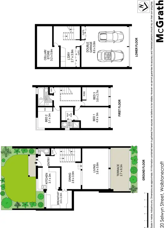 Floorplan of Homely apartment listing, 20 Selwyn Street, Wollstonecraft NSW 2065