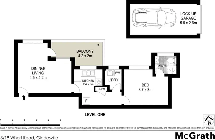 Floorplan of Homely apartment listing, 3/19 Wharf Road, Gladesville NSW 2111
