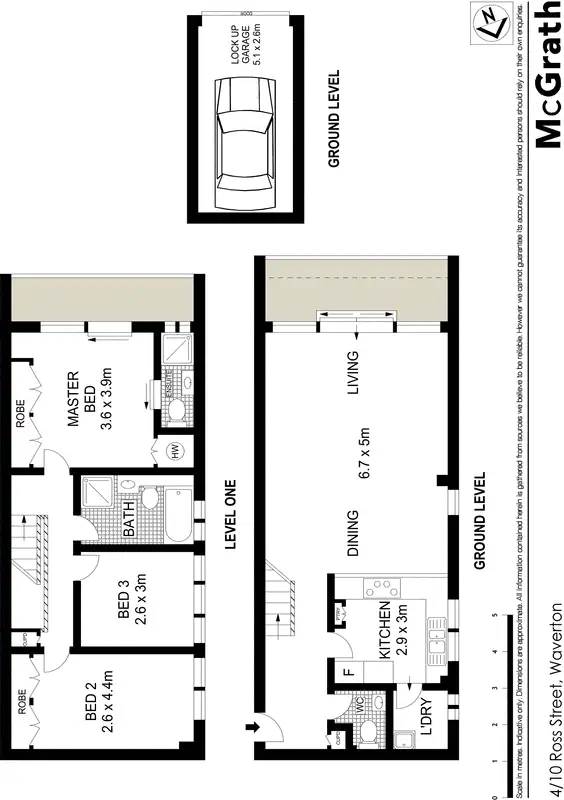 Floorplan of Homely apartment listing, 4/10 Ross Street, Waverton NSW 2060