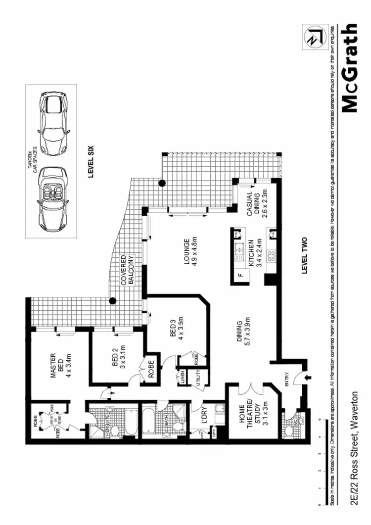 Floorplan of Homely apartment listing, 2E/22 Ross Street, Waverton NSW 2060