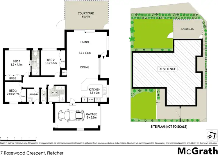 Floorplan of Homely house listing, 7 Rosewood Crescent, Fletcher NSW 2287