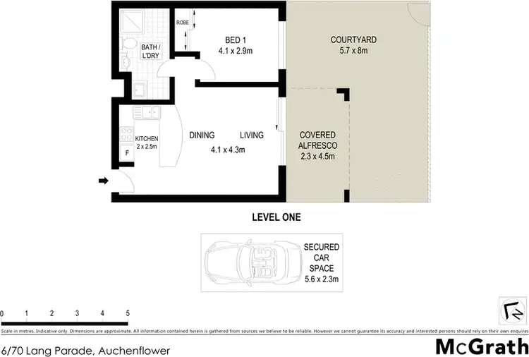 Floorplan of Homely apartment listing, 6/70 Lang Parade, Auchenflower QLD 4066