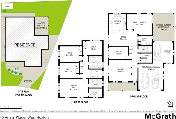 Floorplan of Homely house listing, 10 Ashlar Place, West Hoxton NSW 2171