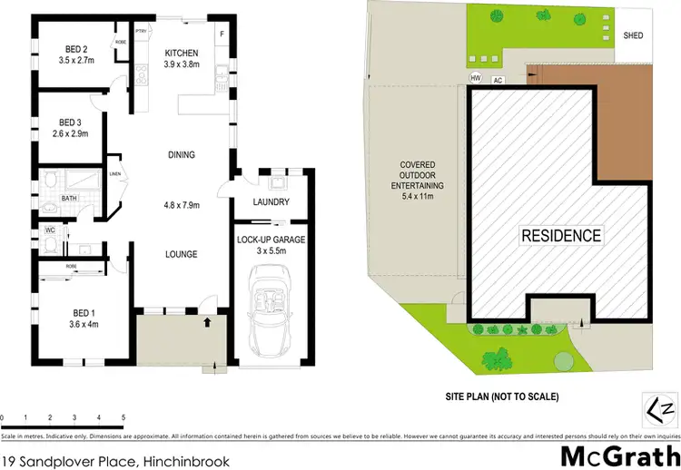 Floorplan of Homely house listing, 19 Sandplover Place, Hinchinbrook NSW 2168