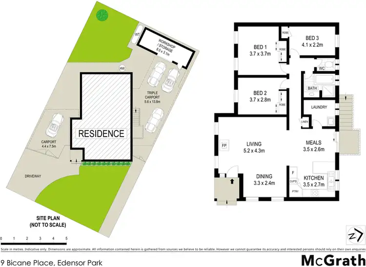 Floorplan of Homely house listing, 9 Bicane Place, Edensor Park NSW 2176