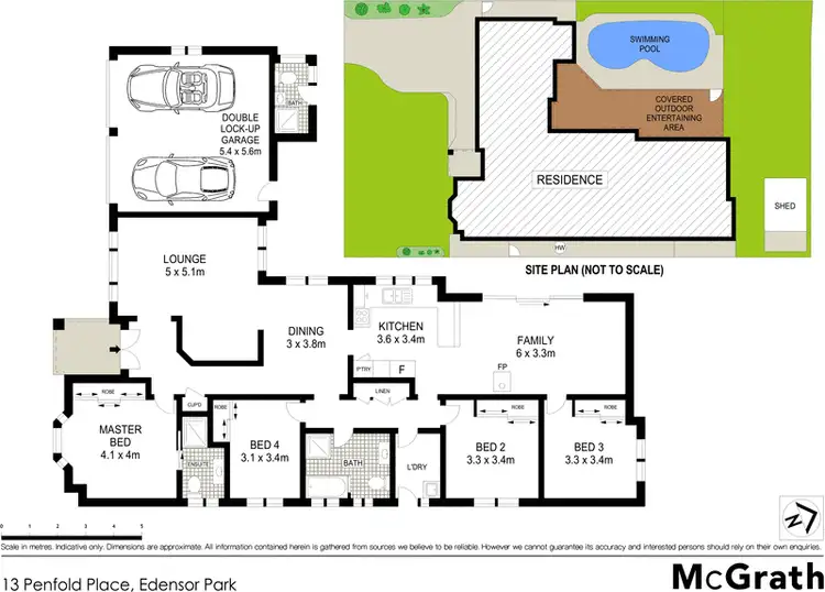 Floorplan of Homely house listing, 13 Penfold Place, Edensor Park NSW 2176