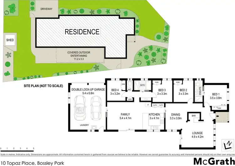 Floorplan of Homely house listing, 10 Topaz Place, Bossley Park NSW 2176