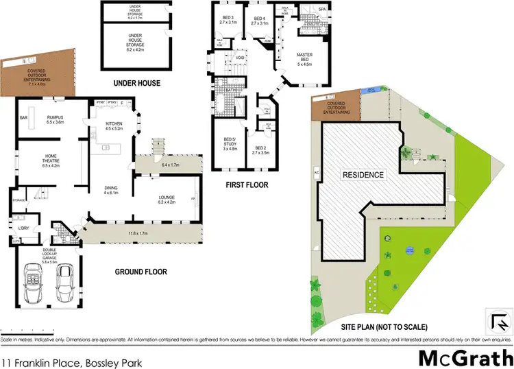 Floorplan of Homely house listing, 11 Franklin Place, Bossley Park NSW 2176