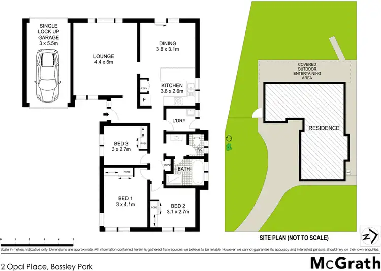 Floorplan of Homely house listing, 2 Opal Place, Bossley Park NSW 2176