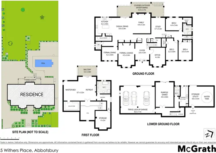 Floorplan of Homely house listing, 5 Withers Place, Abbotsbury NSW 2176