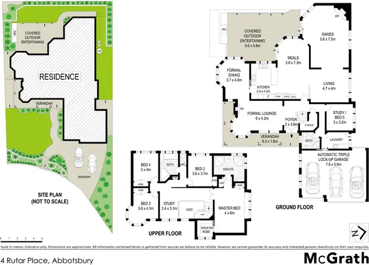 Floorplan of Homely house listing, 4 Rutar Place, Abbotsbury NSW 2176