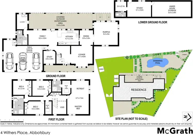 Floorplan of Homely house listing, 4 Withers Place, Abbotsbury NSW 2176