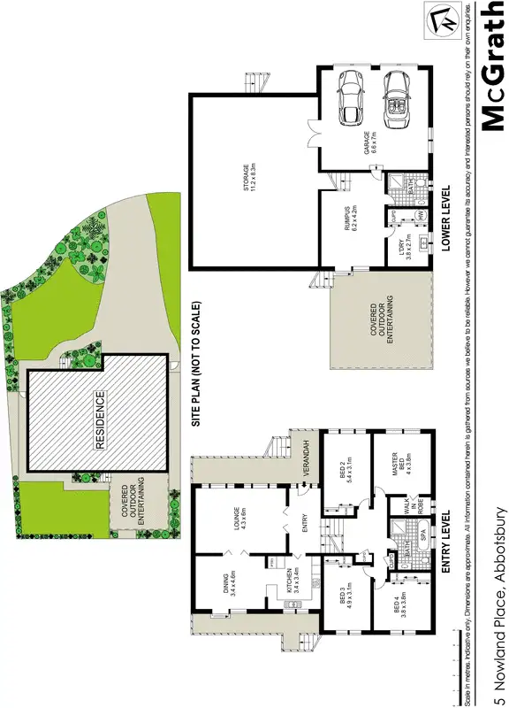 Floorplan of Homely house listing, 5 Nowland Place, Abbotsbury NSW 2176