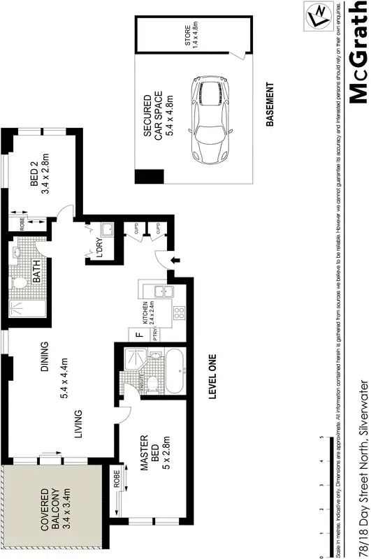 Floorplan of Homely apartment listing, 78/18 Day Street North, Silverwater NSW 2128