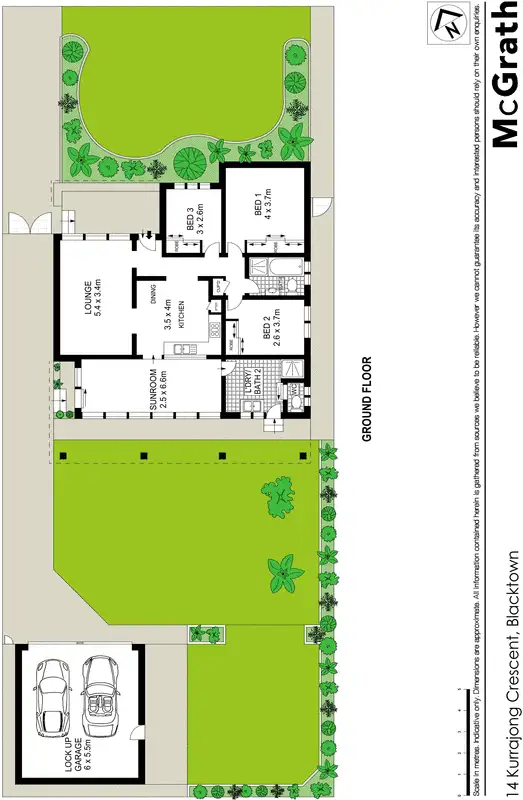 Floorplan of Homely house listing, 14 Kurrajong Crescent, Blacktown NSW 2148