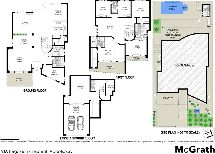 Floorplan of Homely house listing, 63A Begovich Crescent, Abbotsbury NSW 2176
