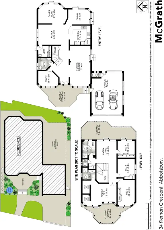 Floorplan of Homely house listing, 34 Kiernan Crescent, Abbotsbury NSW 2176