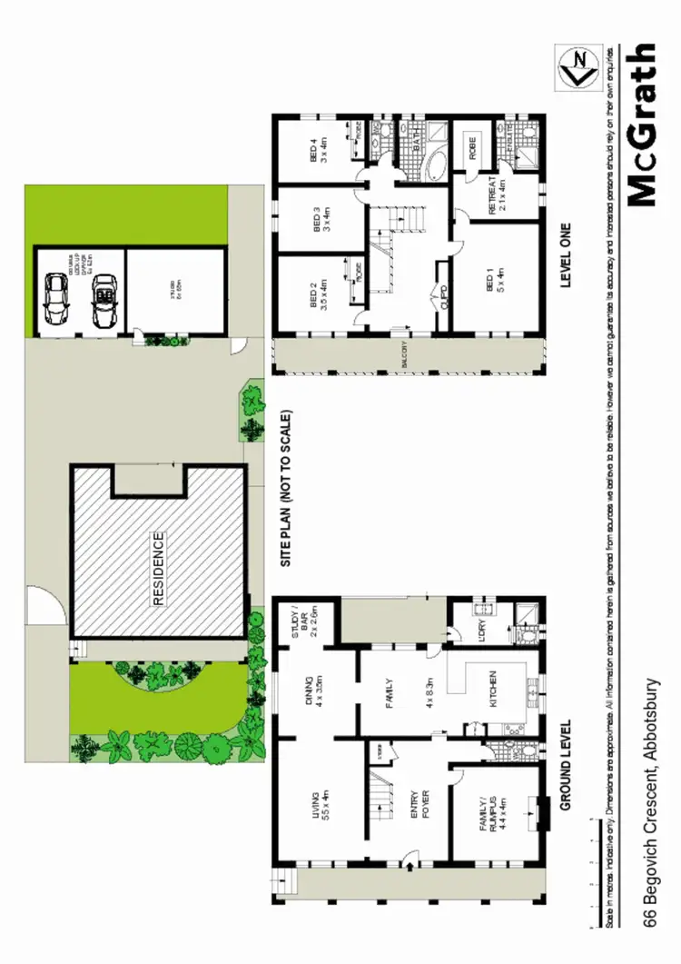 Floorplan of Homely house listing, 66 Begovich Crescent, Abbotsbury NSW 2176