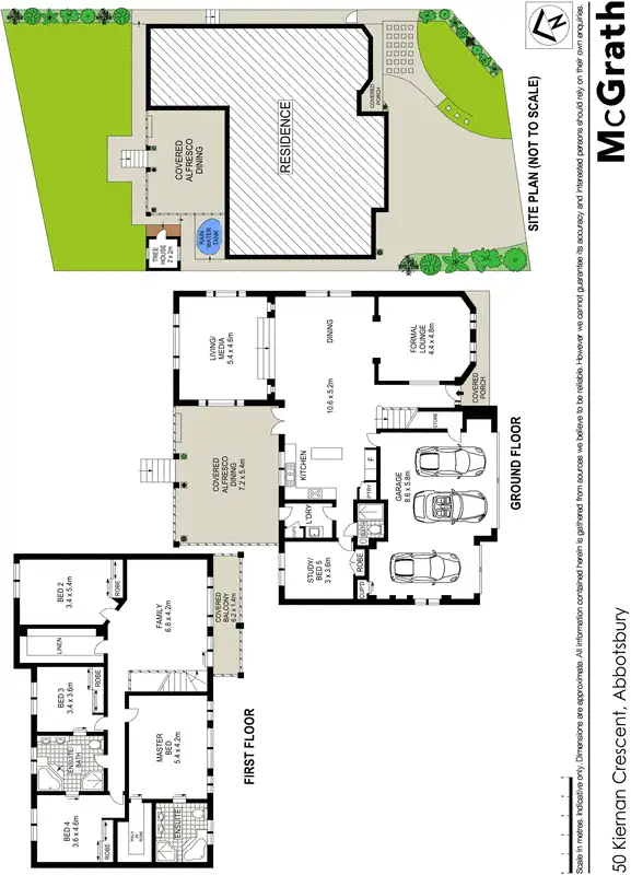 Floorplan of Homely house listing, 50 Kiernan Crescent, Abbotsbury NSW 2176