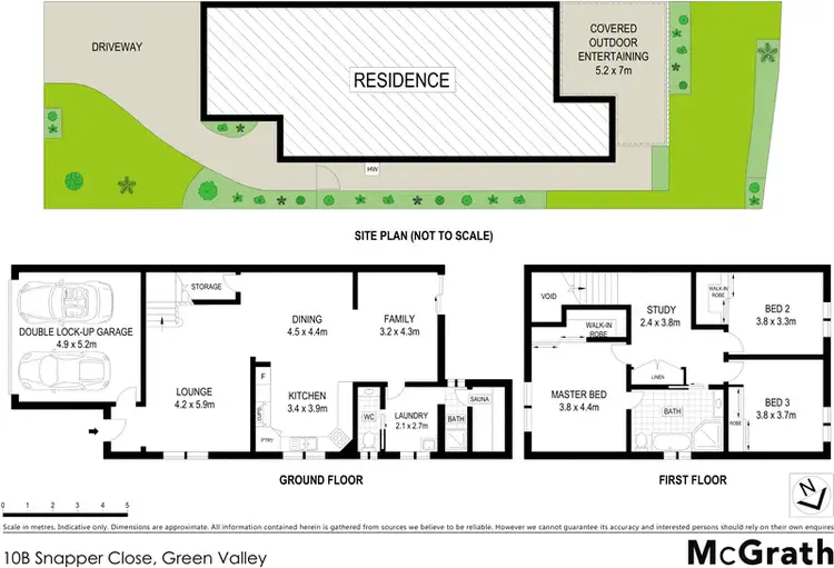 Floorplan of Homely house listing, 10B Snapper Close, Green Valley NSW 2168