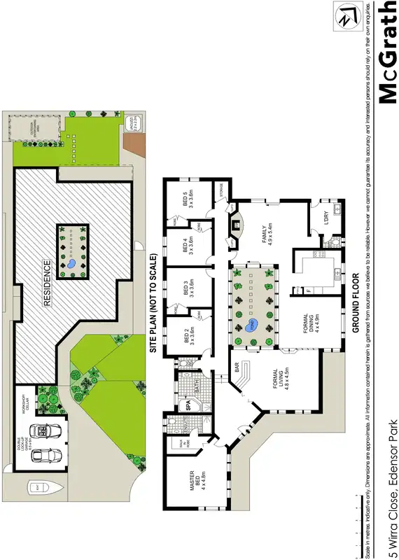 Floorplan of Homely house listing, 5 Wirra Close, Edensor Park NSW 2176
