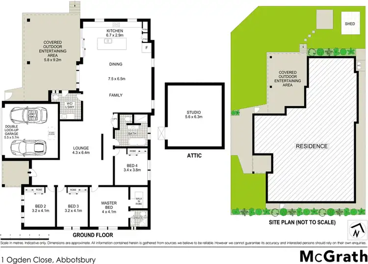 Floorplan of Homely house listing, 1 Ogden Close, Abbotsbury NSW 2176