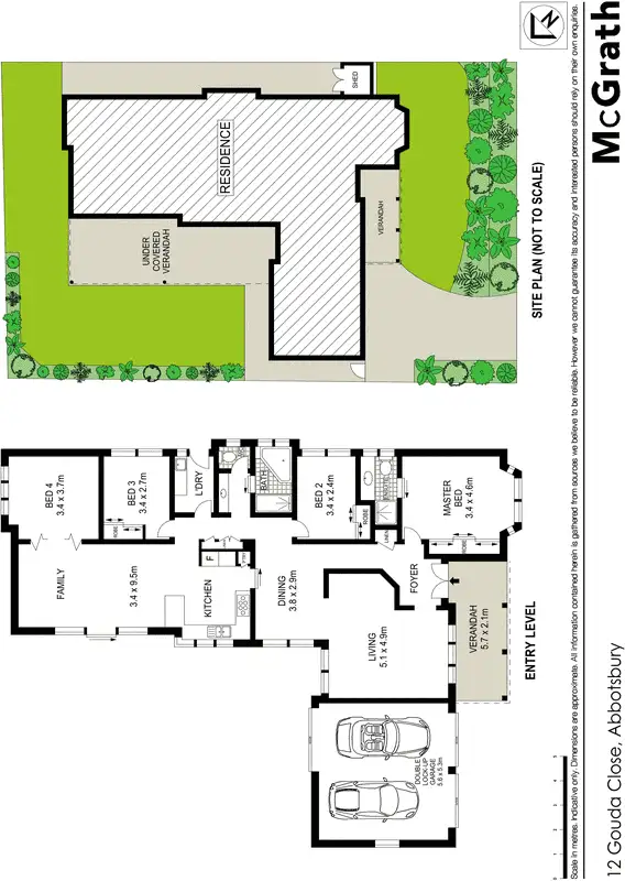 Floorplan of Homely house listing, 12 Gouda Close, Abbotsbury NSW 2176