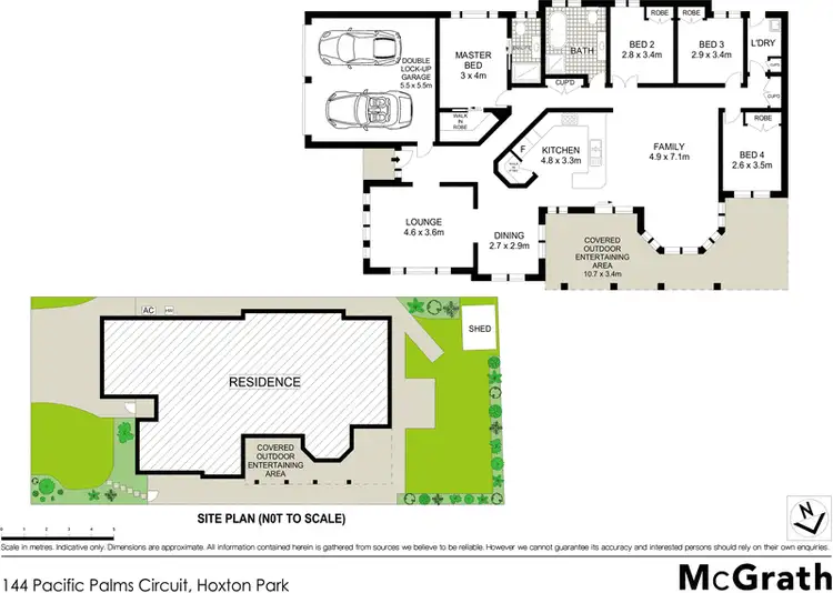 Floorplan of Homely house listing, 144 Pacific Palms Circuit, Hoxton Park NSW 2171