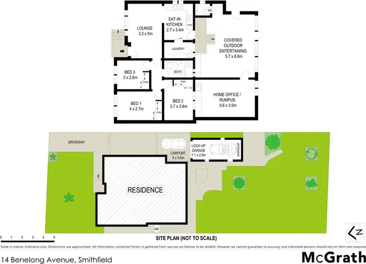 Floorplan of Homely house listing, 14 Benelong Avenue, Smithfield NSW 2164