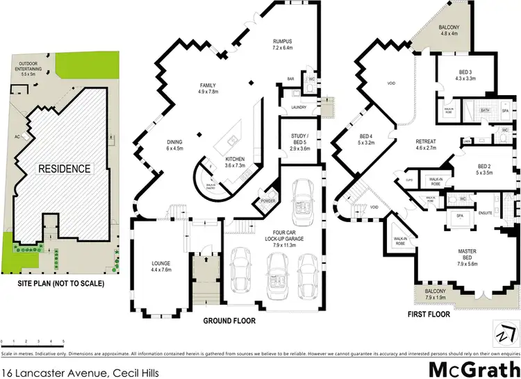 Floorplan of Homely house listing, 16 Lancaster Avenue, Cecil Hills NSW 2171