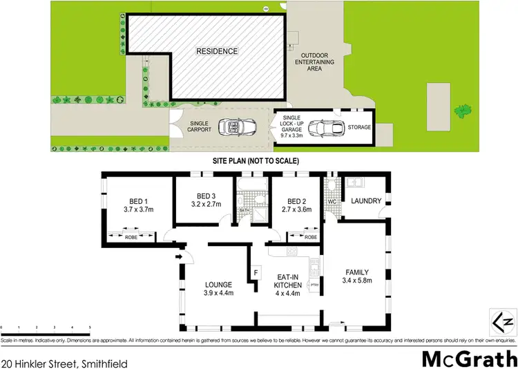Floorplan of Homely house listing, 20 Hinkler Street, Smithfield NSW 2164