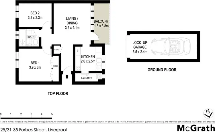 Floorplan of Homely apartment listing, 25/31 Forbes Street, Liverpool NSW 2170