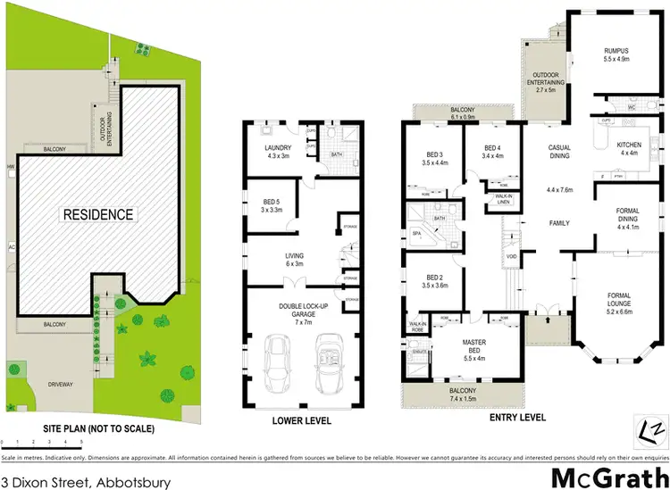 Floorplan of Homely house listing, 3 Dixon Street, Abbotsbury NSW 2176