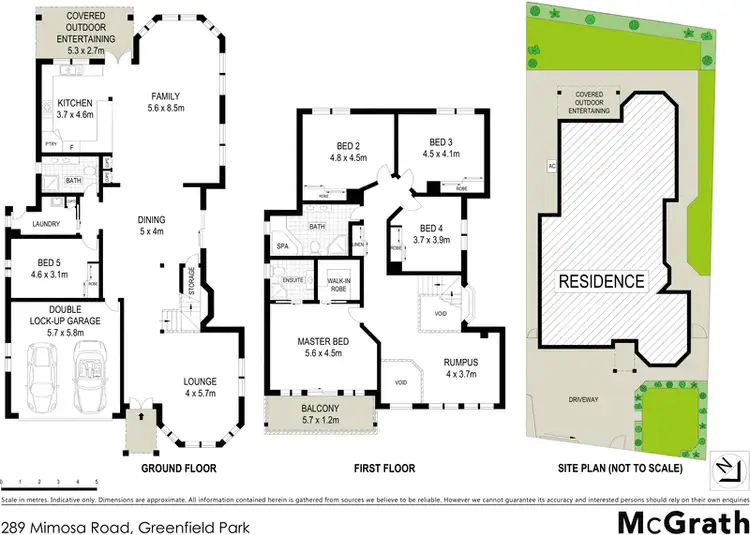 Floorplan of Homely house listing, 289 Mimosa Road, Greenfield Park NSW 2176